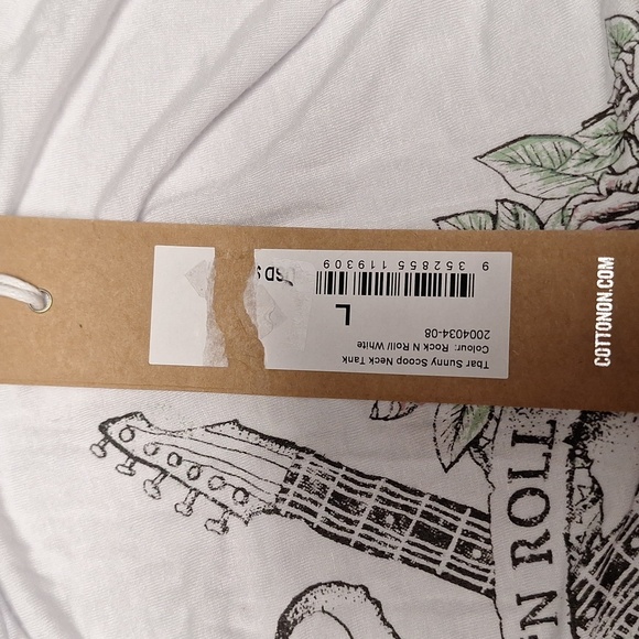 Cotton On White Rock 'N Roll Tank Top - Picture 6 of 7